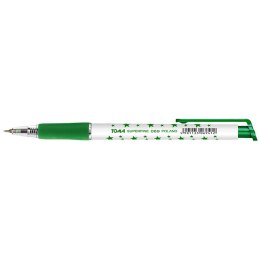 Długopis Toma zielony gwiazdki zielony 0,5mm (TO-069)