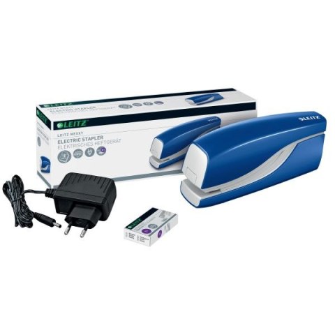 Zszywacz elektryczny Leitz Nexxt Series niebieski 10k. plastik (55320035) Zszywacz elektryczny Leitz Nexxt Series niebieski 10k. plastik (55320035)