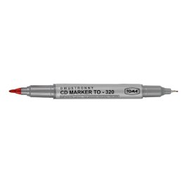 Marker do cd Toma czerony dwustronny czerwony 0,5-1,0mm (To-320)