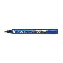 Marker permanentny Pilot niebieski okrągła końcówka (SCA-100-L)