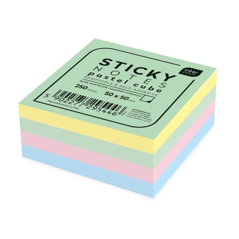Notes samoprzylepny (karteczki) Interdruk mix 250k [mm:] 50x50 (5902277295446)