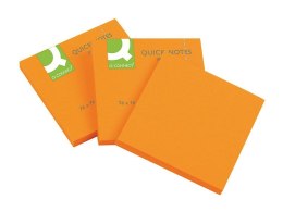Notes samoprzylepny (karteczki) Q-Connect pomarańczowa 80k [mm:] 76x76 (KF10517)