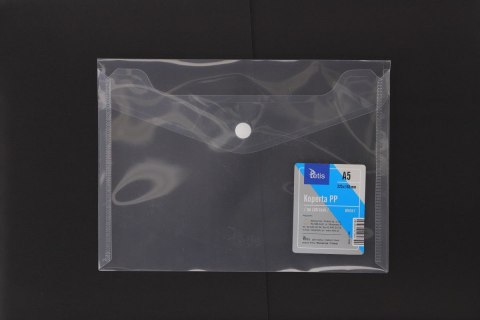 Teczka plastikowa na zatrzask koperta pp na zatrzask 5903242103704 A5 przezroczysty Tetis (BT610-T) Teczka plastikowa na zatrzask koperta pp na zatrzask 5903242103704 A5 przezroczysty Tetis (BT610-T)