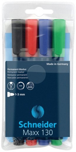Marker permanentny Schneider Maxx 130 mix 1-3mm okrągła końcówka (SR113094)