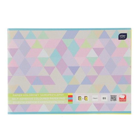 Zeszyt papierów kolorowych Interdruk B5 170g 20k Zeszyt papierów kolorowych Interdruk B5 170g 20k