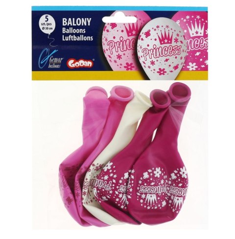 Balon gumowy Godan Premium Księżniczki 5 szt mix 300mm 12cal (GB/PG32) Balon gumowy Godan Premium Księżniczki 5 szt mix 300mm 12cal (GB/PG32)