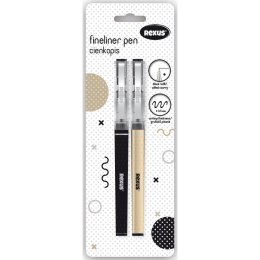 Cienkopis Rexus na blistrze czarny 0,5mm 1kol.