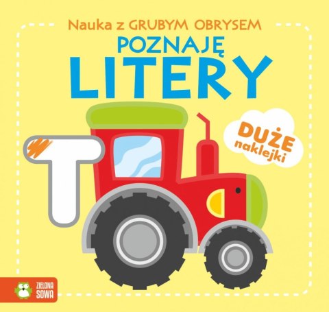 Książeczka edukacyjna Zielona Sowa Nauka z grubym obrysem. Poznaję litery Książeczka edukacyjna Zielona Sowa Nauka z grubym obrysem. Poznaję litery