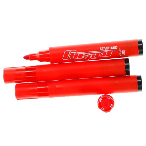 Marker do papieru Kamet standard GIGANT czerwony 1,5-2,5mm okrągła końcówka (K-1061)