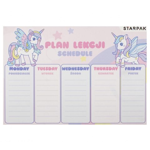 Plan lekcji Starpak unicorn (536139) Plan lekcji Starpak unicorn (536139)
