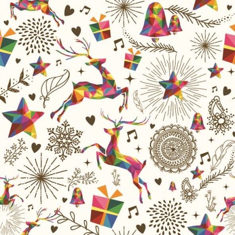 Serwetki gwiazdka mix bibuła [mm:] 330x330 Pol-mak (Sd GW)