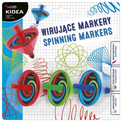 Flamaster Kidea Markery wirujące 3 kol. (WM3KA) Flamaster Kidea Markery wirujące 3 kol. (WM3KA)