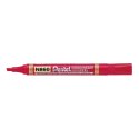 Marker permanentny Pentel czerwony 1,2-4,5mm ścięta końcówka