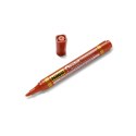 Marker permanentny Pentel czerwony 1,2-4,5mm ścięta końcówka