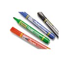 Marker permanentny Pentel czerwony 1,2-4,5mm ścięta końcówka