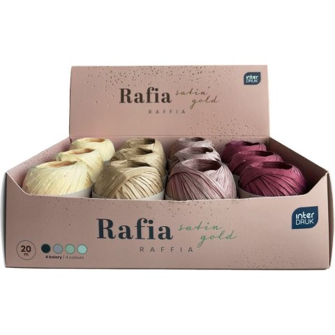 Rafia satin gold na szpulce 5902277345547 mix 20m Interdruk (20 m) Rafia satin gold na szpulce 5902277345547 mix 20m Interdruk (20 m)
