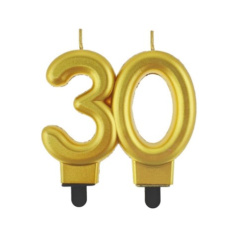 Świeczka urodzinowa cyferka 30 w kolorze złotym Godan (PF-SCZ30) Świeczka urodzinowa cyferka 30 w kolorze złotym Godan (PF-SCZ30)