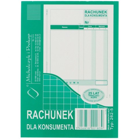 Druk samokopiujący Michalczyk i Prokop A6 80k. (262-5) Druk samokopiujący Michalczyk i Prokop A6 80k. (262-5)