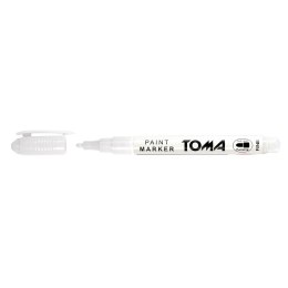 Marker olejowy Toma biały biały 1,5mm okrągła końcówka (To-441 7 2)