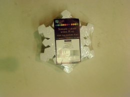 Ozdoba piankowa śnieżynki pianki brokat 24szt. Dp Craft (kspi-111)
