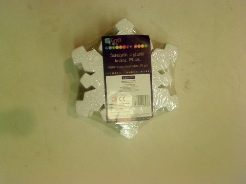 Ozdoba piankowa śnieżynki pianki brokat 24szt. Dp Craft (kspi-111) Ozdoba piankowa śnieżynki pianki brokat 24szt. Dp Craft (kspi-111)