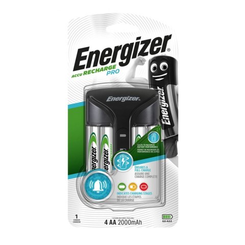 Ładowarka akumulatorowa Energizer PRO + 4 x R6 2000 mAh (NH15-2000) Ładowarka akumulatorowa Energizer PRO + 4 x R6 2000 mAh (NH15-2000)