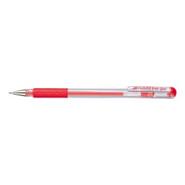 Długopis żelowy czerwony 0,6mm Pentel (K116)