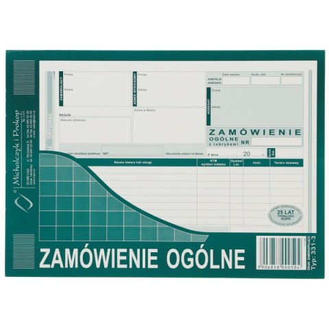 Druk samokopiujący Michalczyk i Prokop S o/1k A5 80k. (331-3) Druk samokopiujący Michalczyk i Prokop S o/1k A5 80k. (331-3)