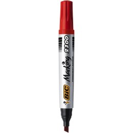 Marker permanentny Bic Marking 2300 czerwony 3,7-5,5mm ścięta końcówka (8209243)