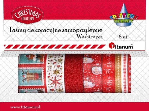 Taśma ozdobna Titanum Craft-Fun Series XMAS Washi tape mix (23RL0103-3) Taśma ozdobna Titanum Craft-Fun Series XMAS Washi tape mix (23RL0103-3)