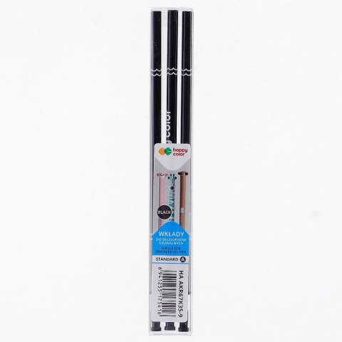 Wkład do długopisu wymazywalny Happy Color czarny 0,5mm (HA AKR67K35-9) Wkład do długopisu wymazywalny Happy Color czarny 0,5mm (HA AKR67K35-9)