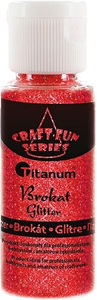 Brokat Titanum Craft-Fun Series Rainbow kolor: czerwony 1 kolor. (C08) Brokat Titanum Craft-Fun Series Rainbow kolor: czerwony 1 kolor. (C08)