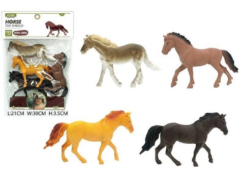 Figurka Adar zestaw 4 koni 10cm (582675) Figurka Adar zestaw 4 koni 10cm (582675)