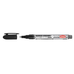 Marker specjalistyczny Toma kredowy srebrny 1,5mm okrągła/ścięta końcówka