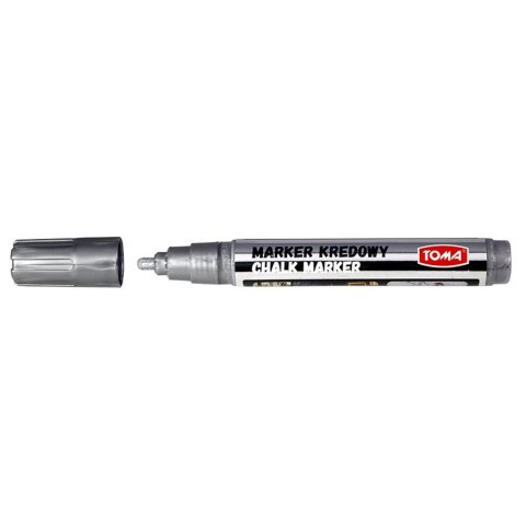 Marker specjalistyczny Toma srebrny kredowy srebrny 4,45mm okrągła końcówka (To-291) Marker specjalistyczny Toma srebrny kredowy srebrny 4,45mm okrągła końcówka (To-291)