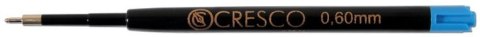 Wkład do długopisu wielkopojemny wkład niebieski 0,6mm Cresco (033252)