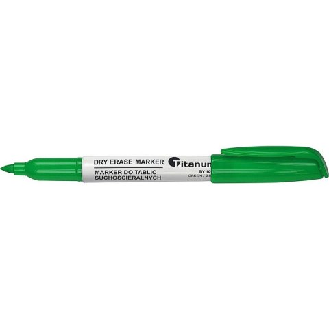Marker suchościeralny Titanum zielony 2,0mm okrągła końcówka (BY1002) Marker suchościeralny Titanum zielony 2,0mm okrągła końcówka (BY1002)