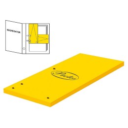 Przekładka czysta Protos 1/3 A4 żółta 160g 50k