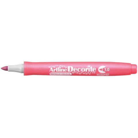 Marker permanentny metaliczny decorite różowy 1,0mm pędzelek końcówka Artline (AR-033 8 8) Marker permanentny metaliczny decorite różowy 1,0mm pędzelek końcówka Artline (AR-033 8 8)