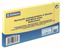 Notes samoprzylepny (karteczki) Donau żółty jasny 100k [mm:] 127x76 (7588001-11)