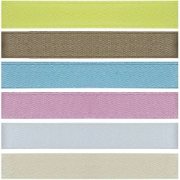 Wstążka Titanum Craft-Fun Series 2324015-A 6 kolorów 10x2 [mm x m] mix (1cmx2m)