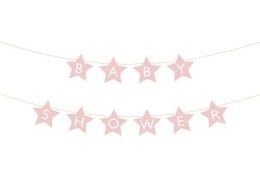 Baner Partydeco Baby shower, 290x16.5 cm, jasny różowy (GRL97-081J)