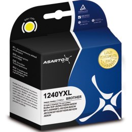 Tusz (cartridge) alternatywny Asarto do Brother 1240YXL | DCPJ525W/725DW/925DW I yellow żółty 18ml (AS-B1240YXL)