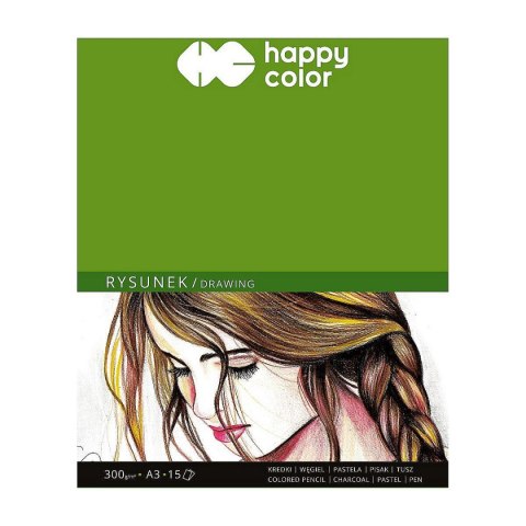 Blok rysunkowy A3 biały 300g 15k Happy Color (HA 3730 3040-A15)