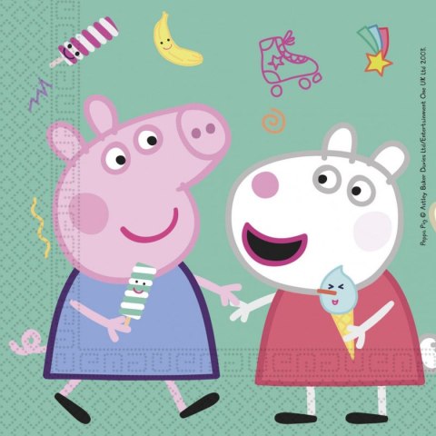 Kubek jednorazowy Peppa Pig 33x33, 20 szt papier Godan (91034)