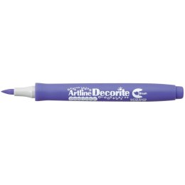 Marker specjalistyczny Artline pastelowy decorite fioletowy pędzelek końcówka (AR-035 6 4)