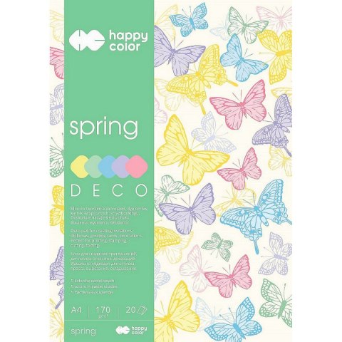 Zeszyt papierów kolorowych A4 170g 20k Happy Color (3817 2030-110)