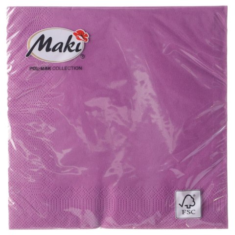 Serwetki fioletowy papier [mm:] 330x330 Pol-mak (11)