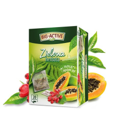 BIGACTIVE herbata zielona papaja jagody goi 20 t.