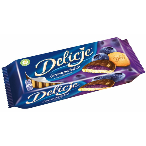 Delicje Szampańskie jagodowe 147g Delicje Szampańskie jagodowe 147g